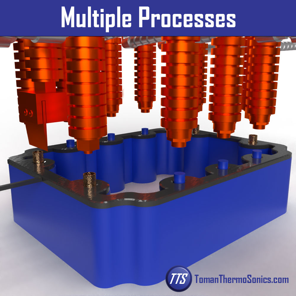 Heat Staking Multiple Processes